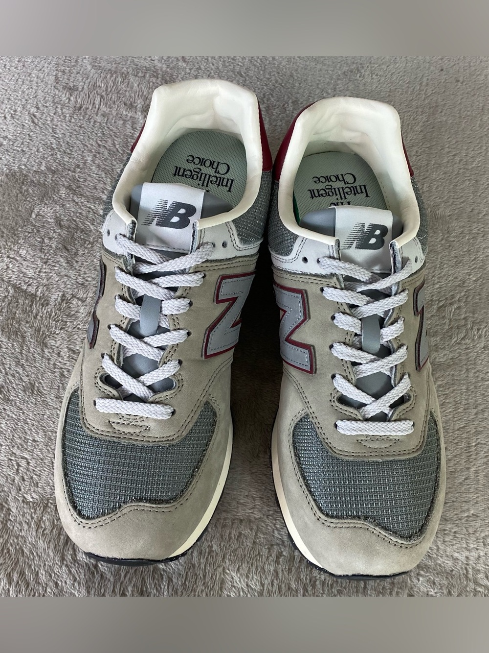 New Balance 574 U574SKB Mens Size 9 Brown Gray Leather Running Shoes NEW - Picture 8 of 10